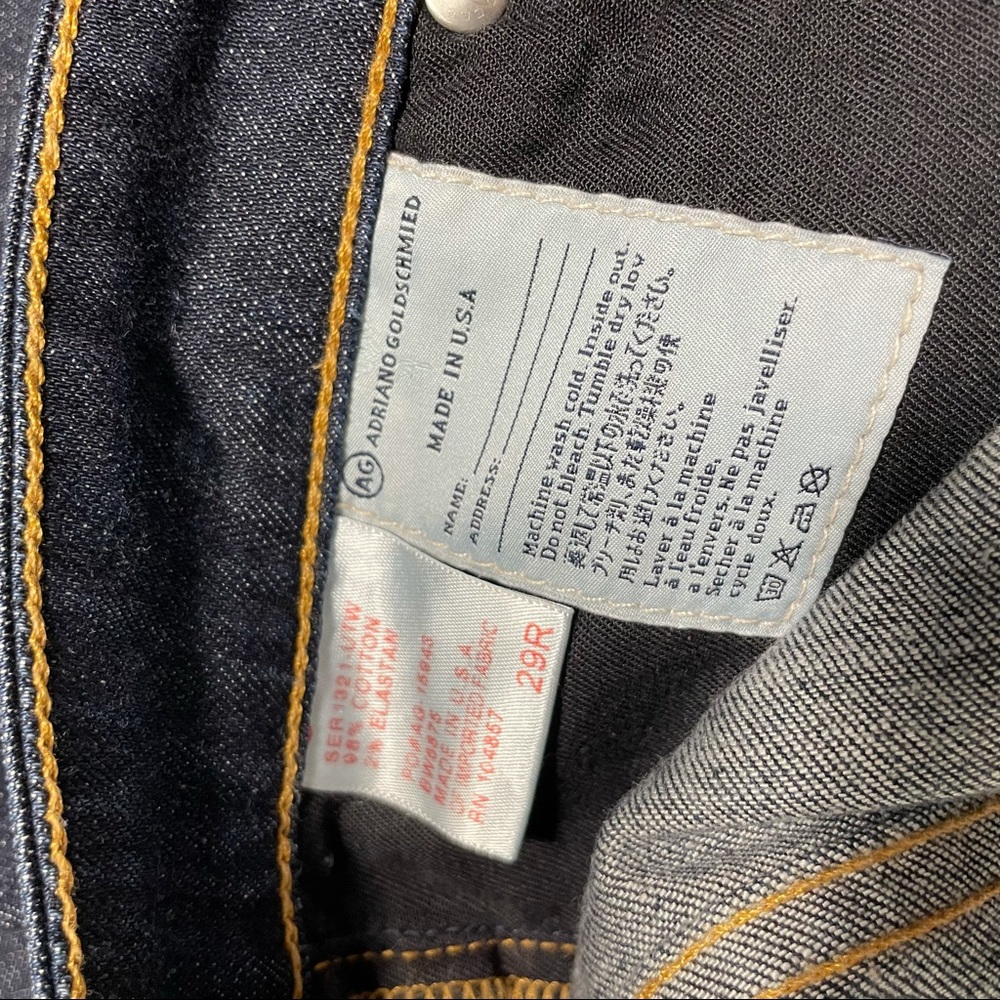 AG The Jessie Darkwash Curvy Boot Jeans 29 8 - Picture 5 of 7